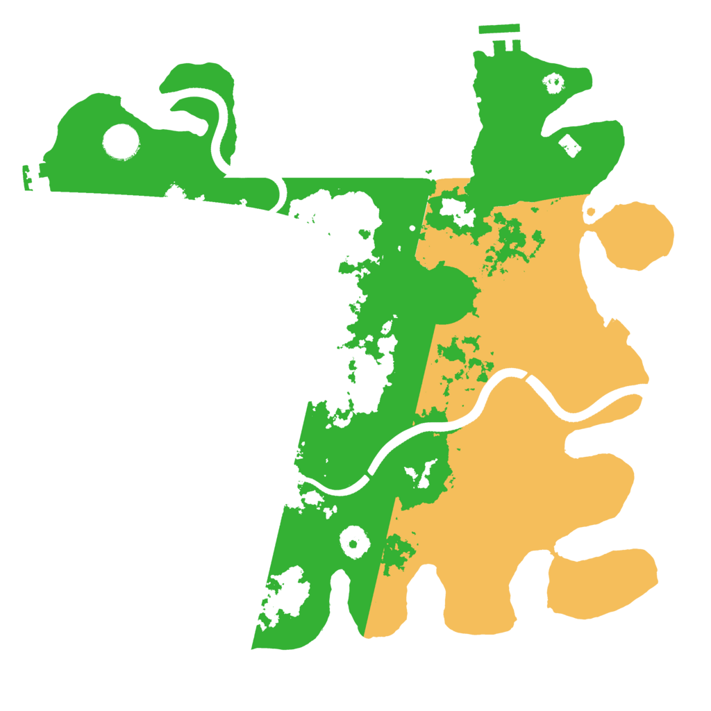 Biome Rust Map: Procedural Map, Size: 3500, Seed: 25413413