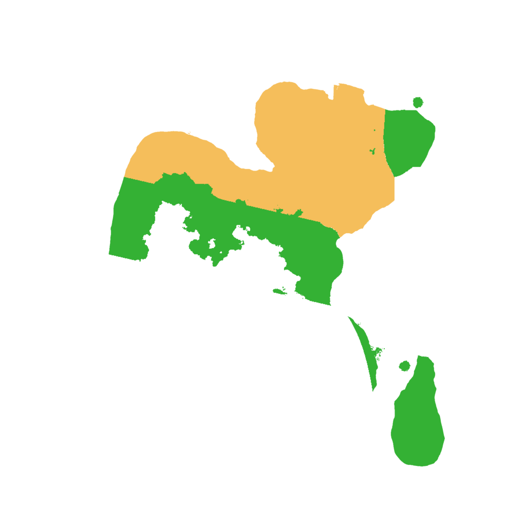 Biome Rust Map: Procedural Map, Size: 2000, Seed: 13579