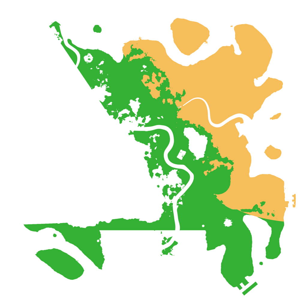 Biome Rust Map: Procedural Map, Size: 3500, Seed: 1766861900