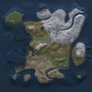Thumbnail Rust Map: Procedural Map, Size: 2750, Seed: 731602636, 9 Monuments