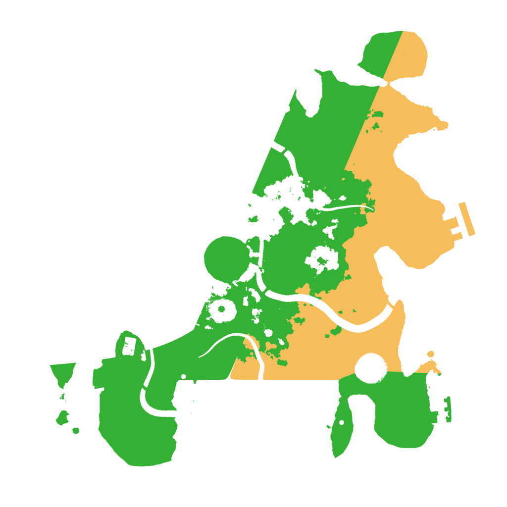 Biome Rust Map: Procedural Map, Size: 3000, Seed: 9984