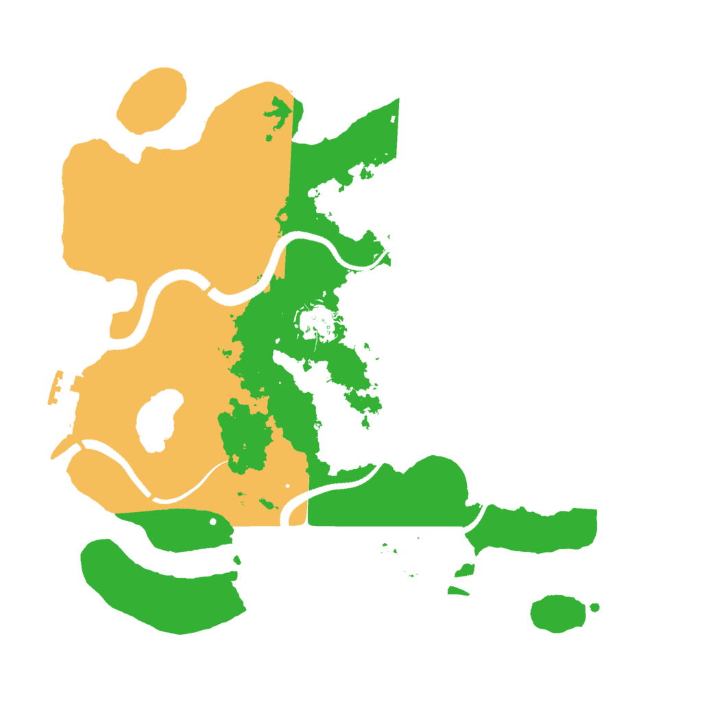 Biome Rust Map: Procedural Map, Size: 3000, Seed: 18965