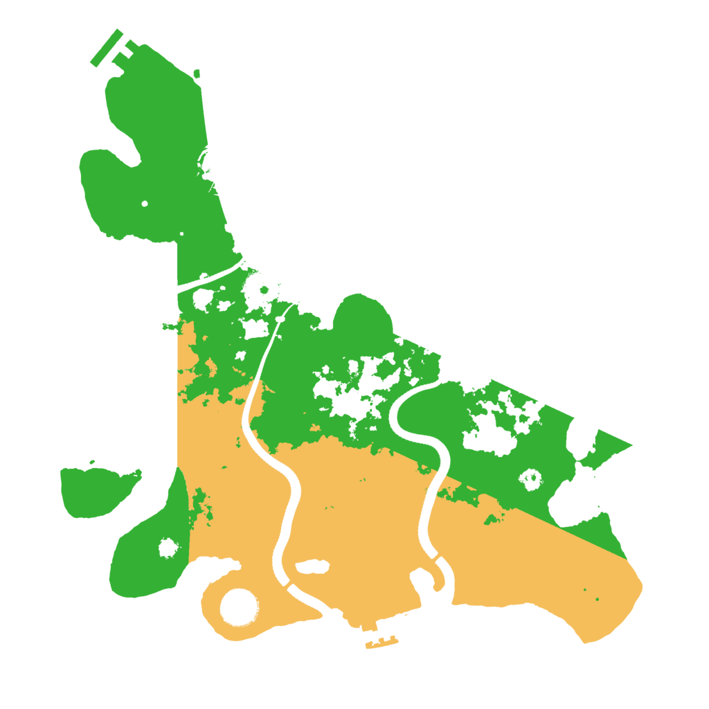 Biome Rust Map: Procedural Map, Size: 3300, Seed: 275928392
