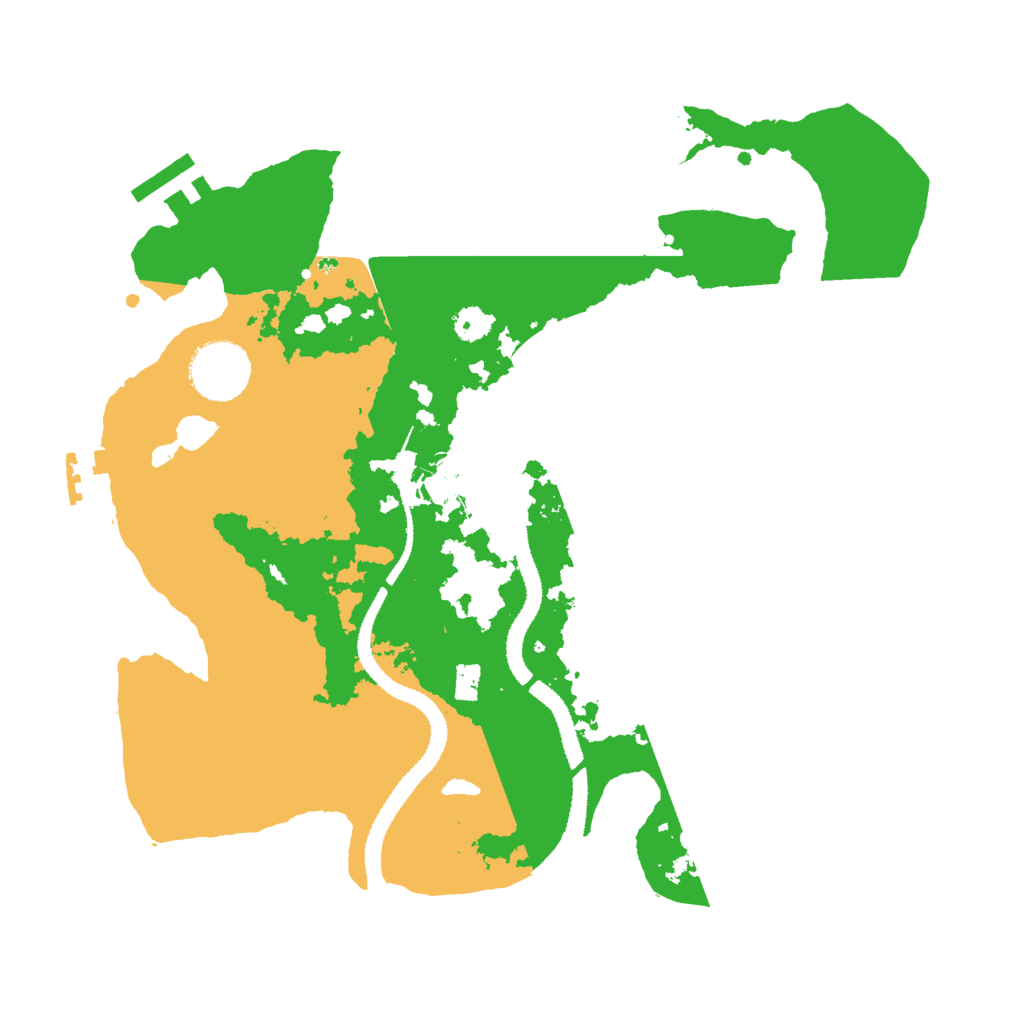 Biome Rust Map: Procedural Map, Size: 3000, Seed: 19462