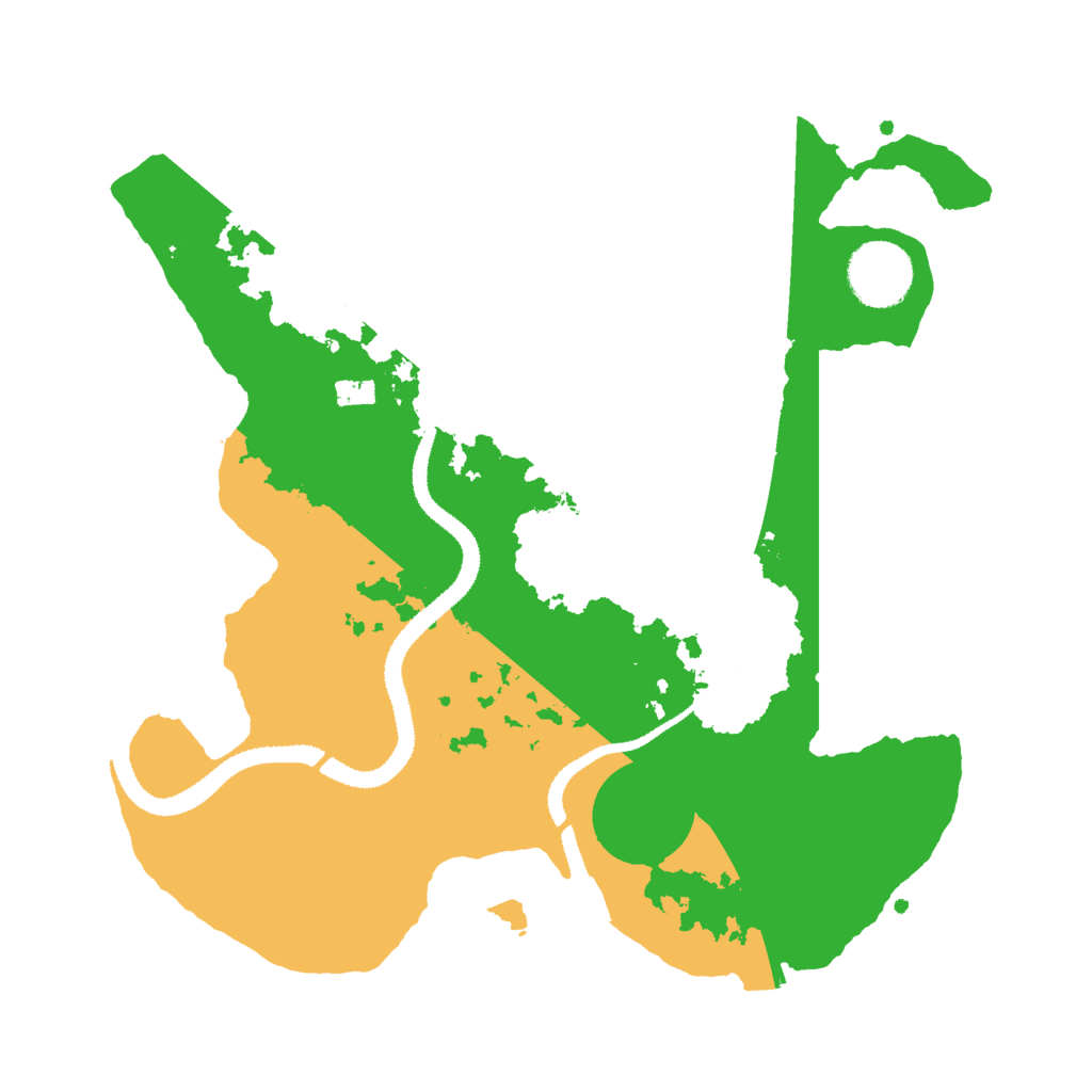 Biome Rust Map: Procedural Map, Size: 3000, Seed: 50825092