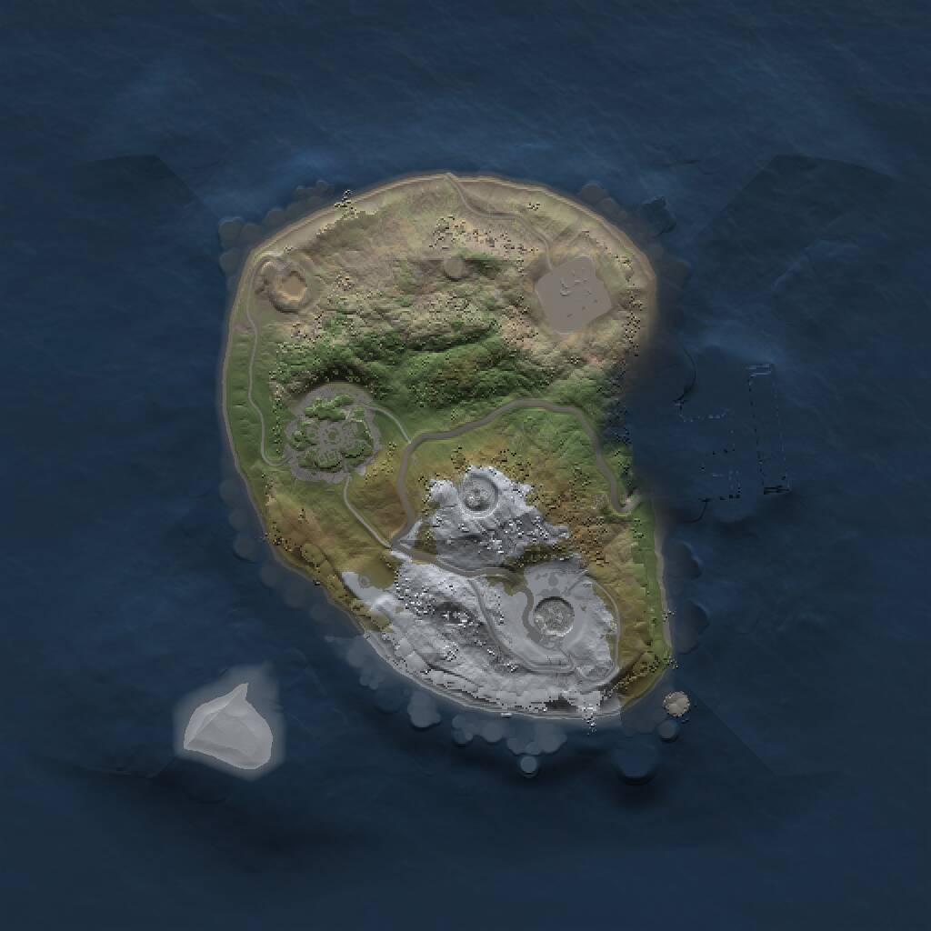 Rust Map: Procedural Map, Size: 1500, Seed: 998117521, 4 Monuments