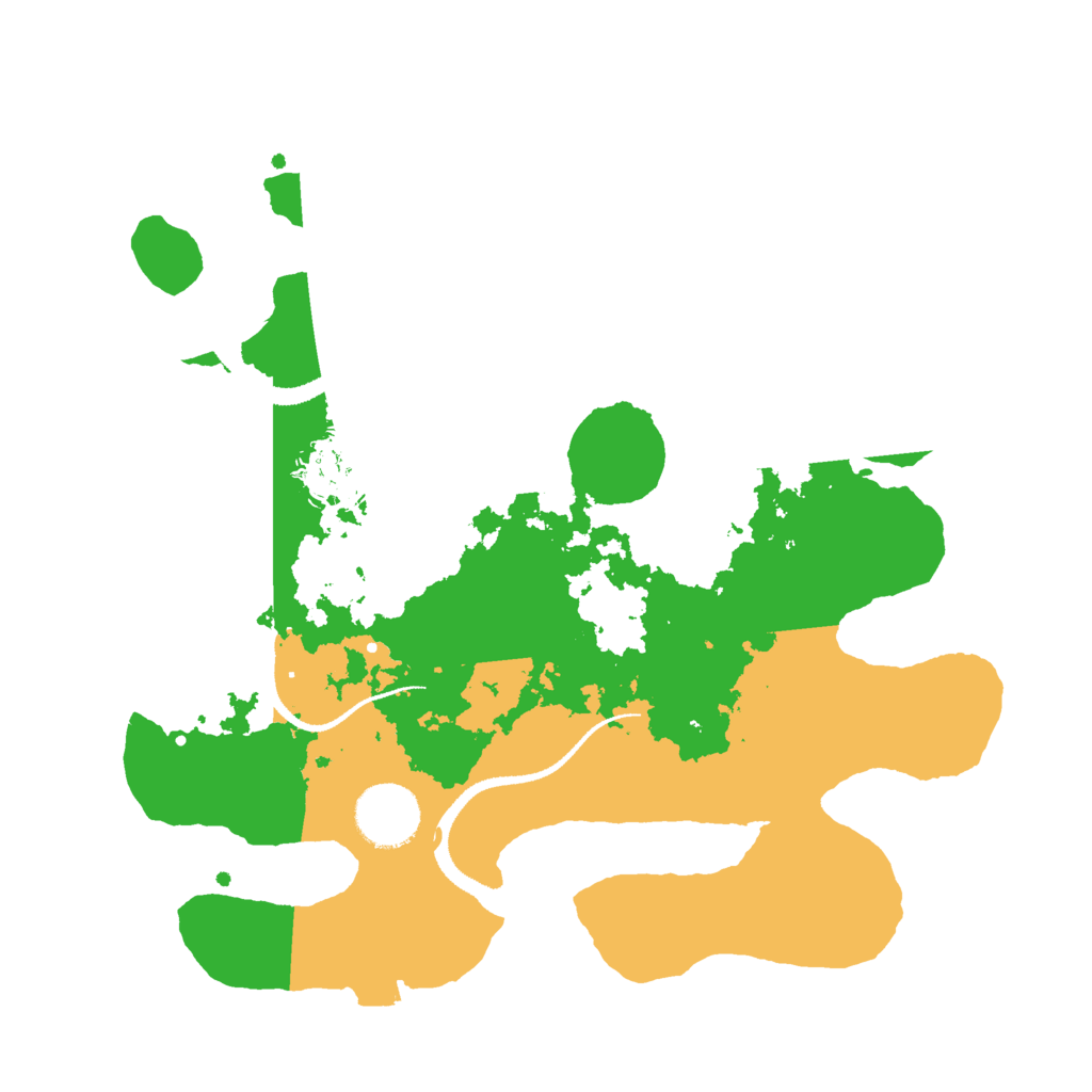 Biome Rust Map: Procedural Map, Size: 3000, Seed: 3690482