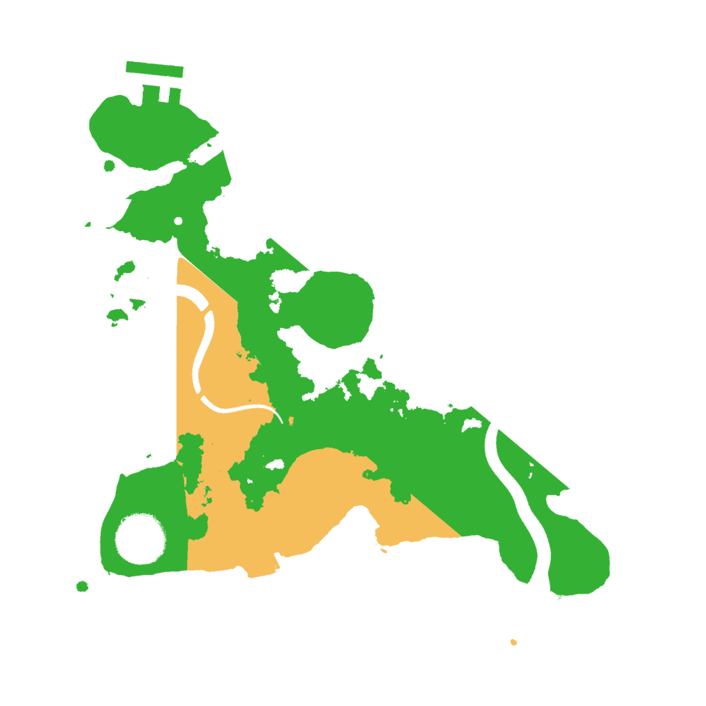Biome Rust Map: Procedural Map, Size: 2500, Seed: 984692007