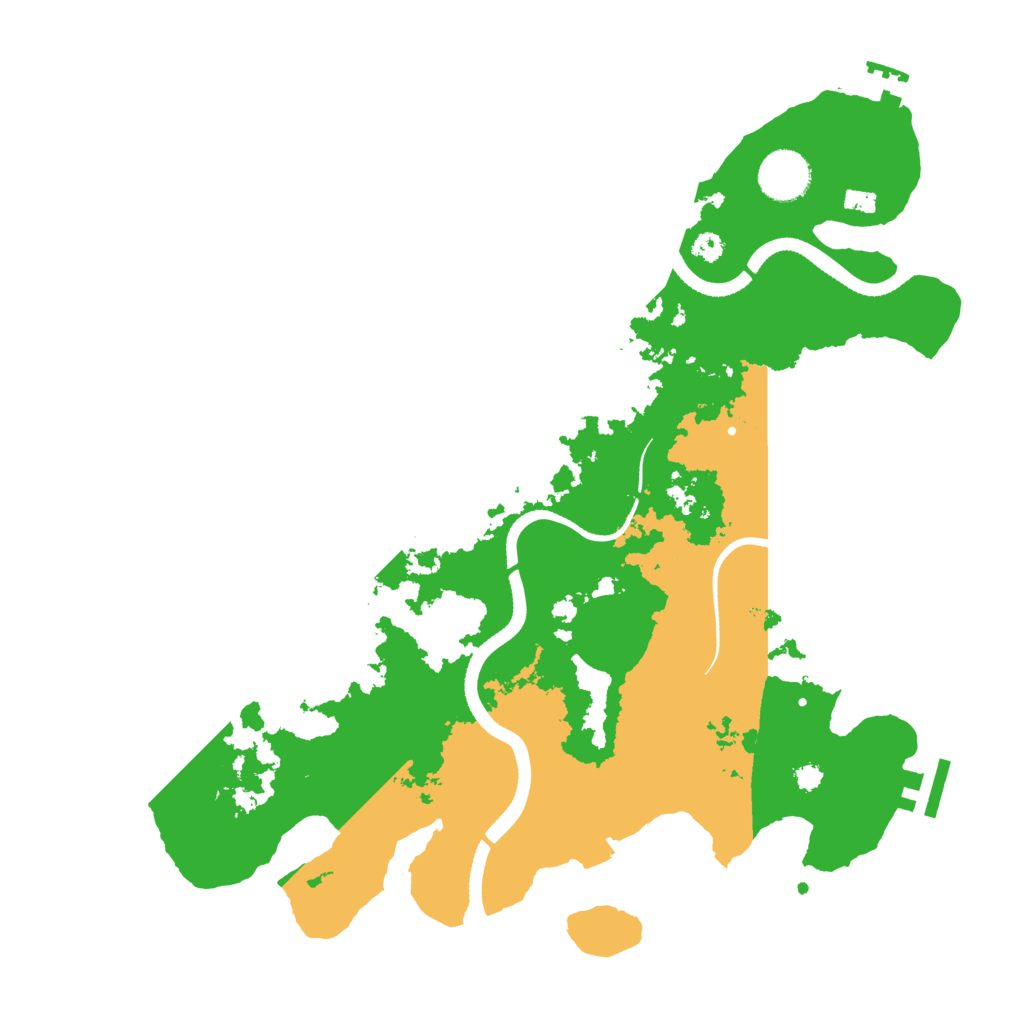 Biome Rust Map: Procedural Map, Size: 3500, Seed: 2099986
