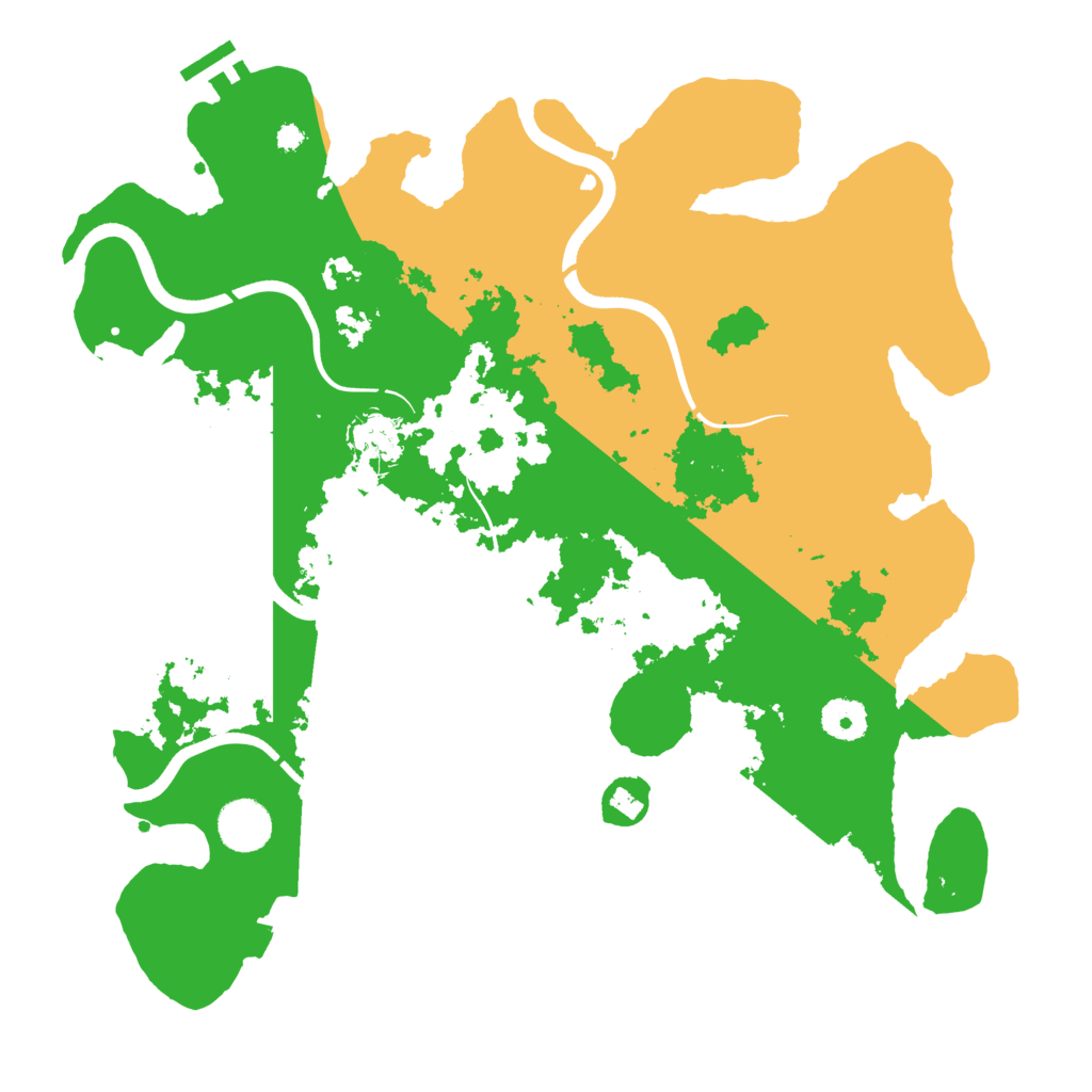 Biome Rust Map: Procedural Map, Size: 3700, Seed: 1225944712