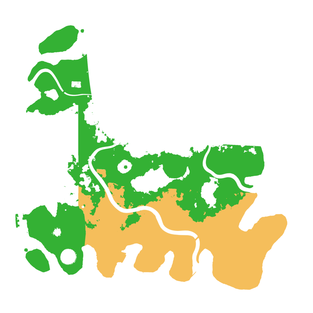 Biome Rust Map: Procedural Map, Size: 3500, Seed: 661211032