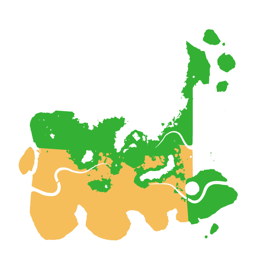 Biome Rust Map: Procedural Map, Size: 3500, Seed: 21654683