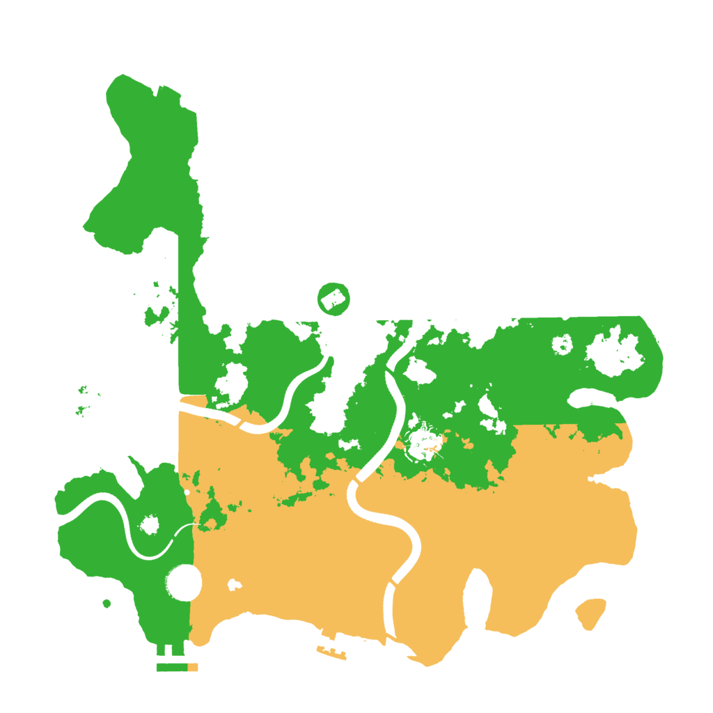 Biome Rust Map: Procedural Map, Size: 3500, Seed: 1122514908