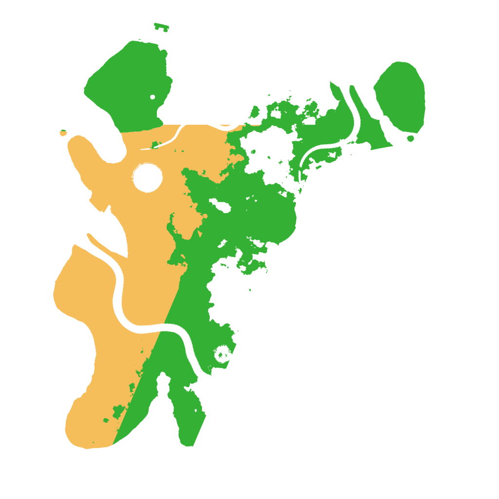 Biome Rust Map: Procedural Map, Size: 3000, Seed: 1986223