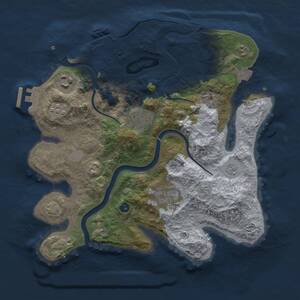 Thumbnail Rust Map: Procedural Map, Size: 3000, Seed: 75675, 10 Monuments