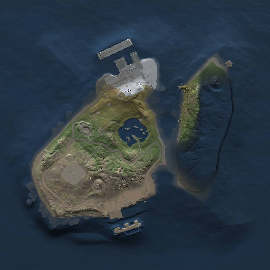 Rust Map: Procedural Map, Size: 1500, Seed: 1577361003, 4 Monuments