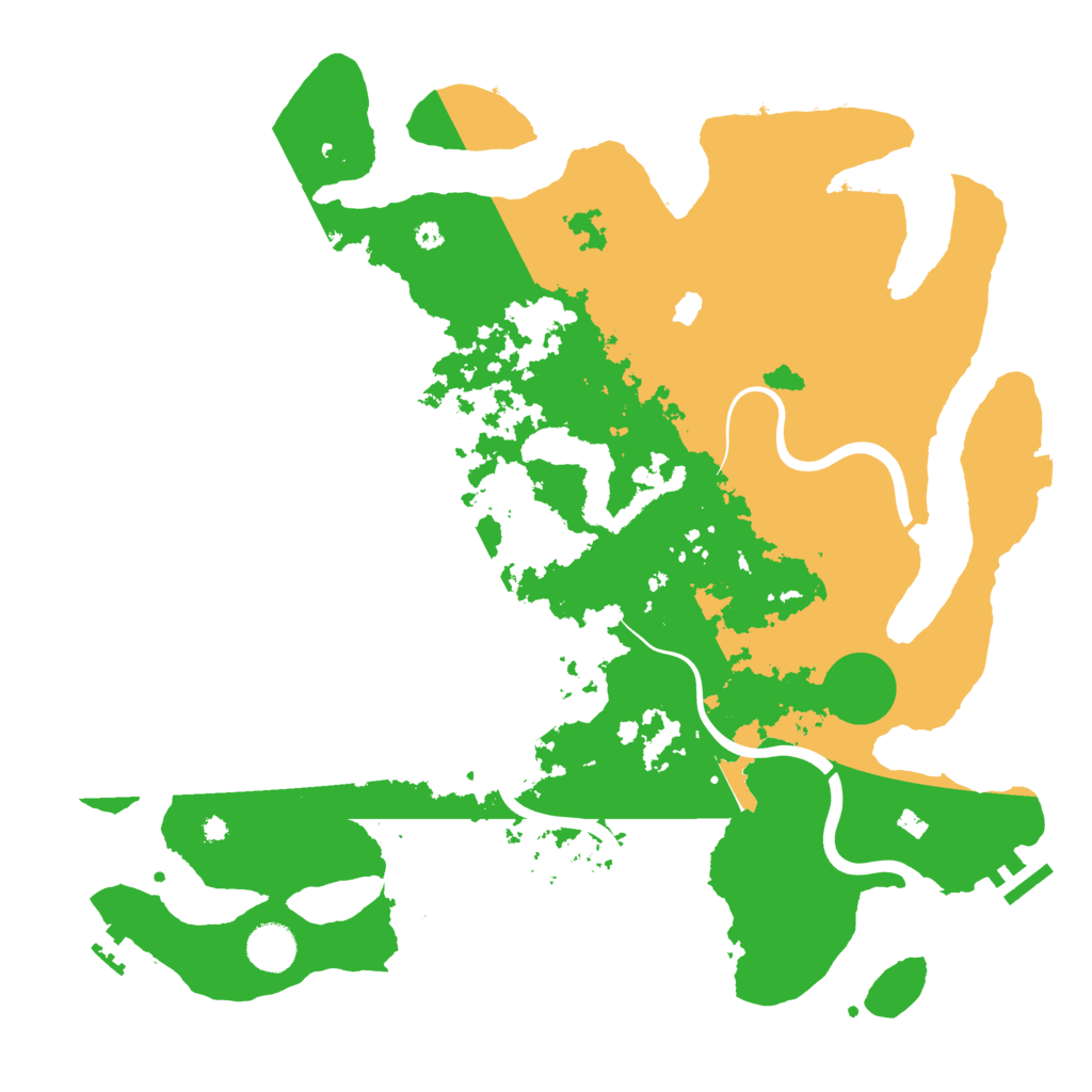 Biome Rust Map: Procedural Map, Size: 4000, Seed: 874246