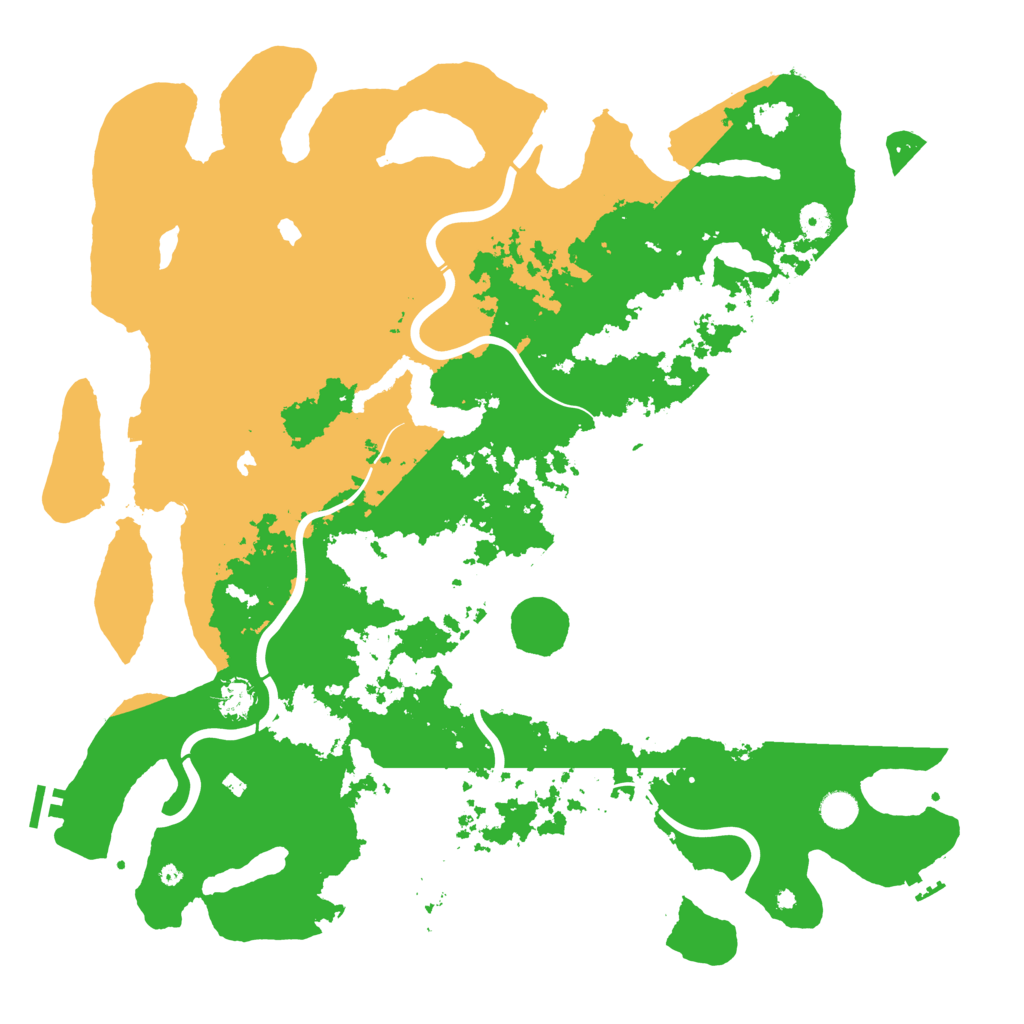 Biome Rust Map: Procedural Map, Size: 4800, Seed: 14123501