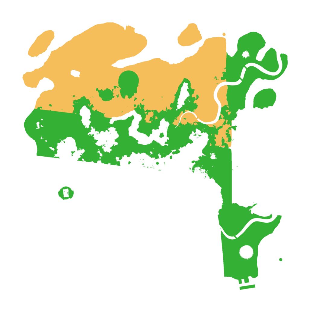 Biome Rust Map: Procedural Map, Size: 4000, Seed: 76875