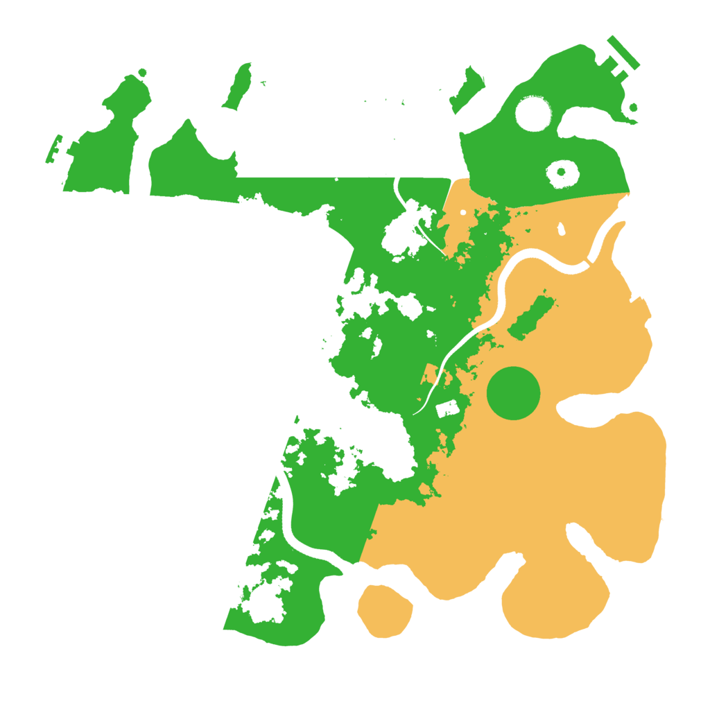 Biome Rust Map: Procedural Map, Size: 3500, Seed: 5395053
