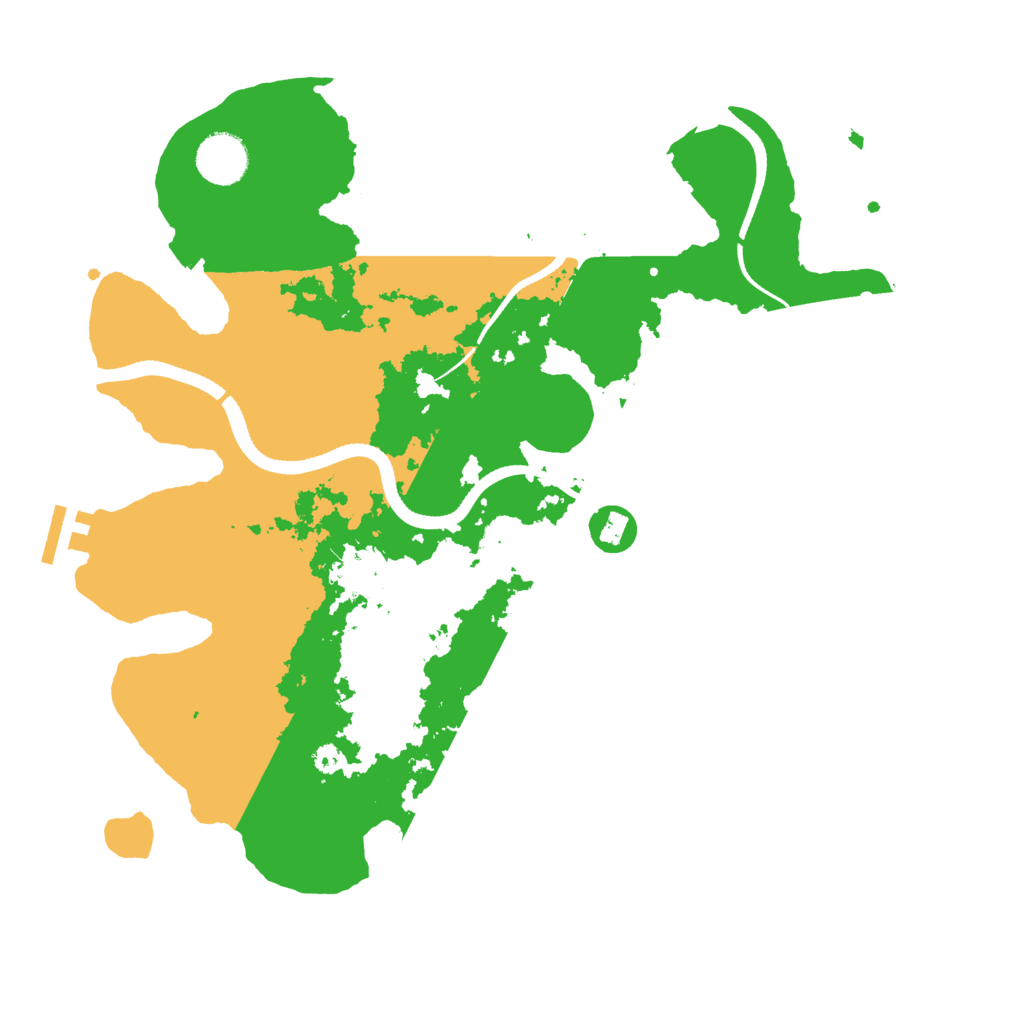 Biome Rust Map: Procedural Map, Size: 3500, Seed: 541526356