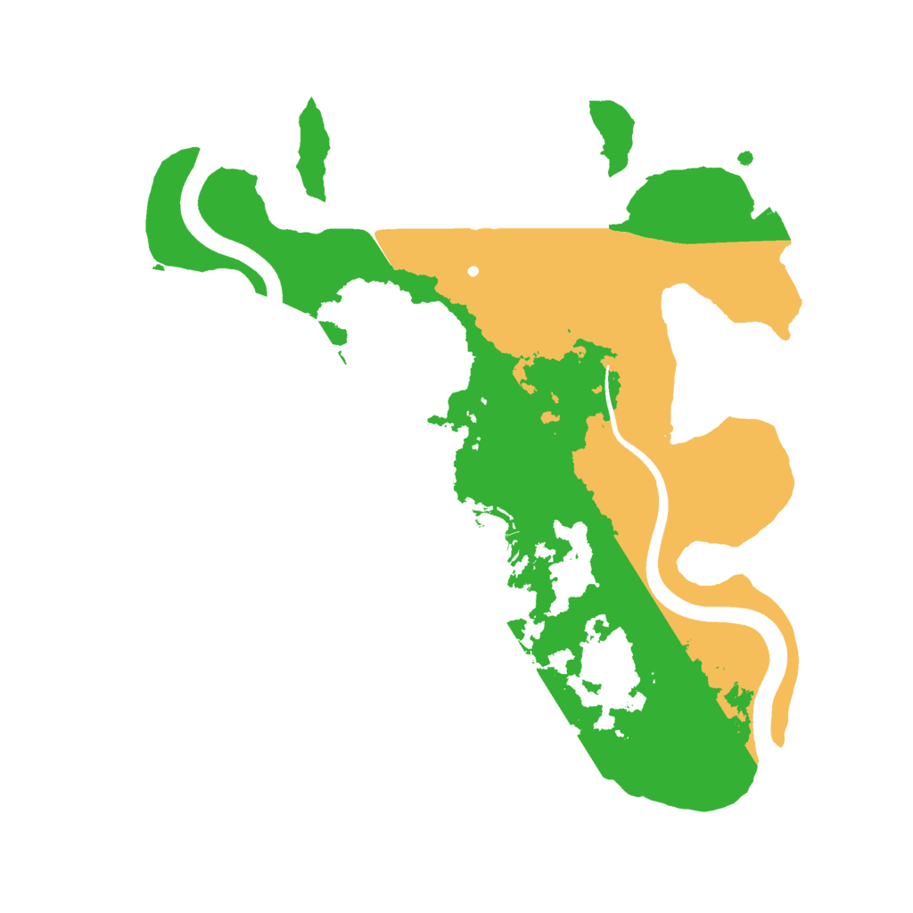 Biome Rust Map: Procedural Map, Size: 2500, Seed: 6099451