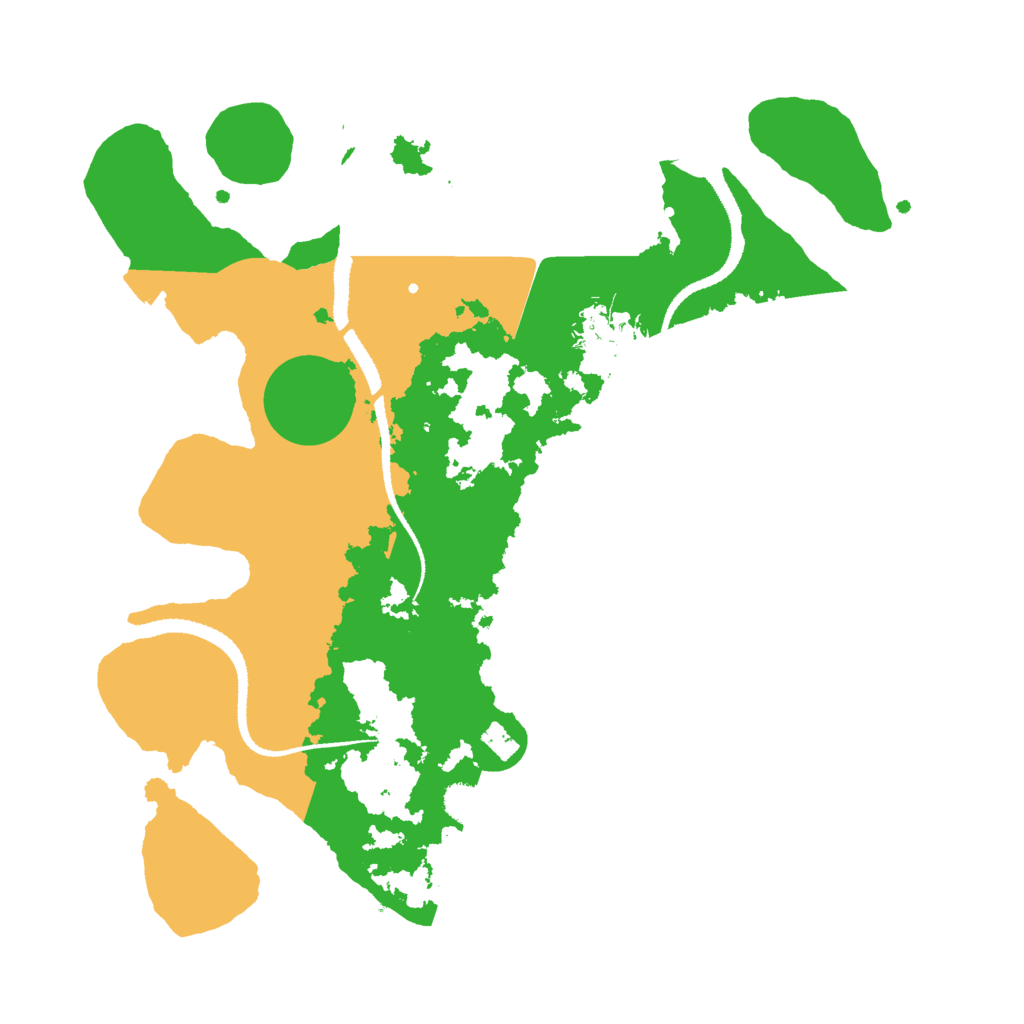 Biome Rust Map: Procedural Map, Size: 3000, Seed: 830335940