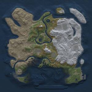 Thumbnail Rust Map: Procedural Map, Size: 3850, Seed: 356041472, 15 Monuments
