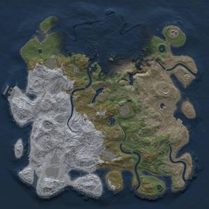 Thumbnail Rust Map: Procedural Map, Size: 4250, Seed: 2085781650, 17 Monuments