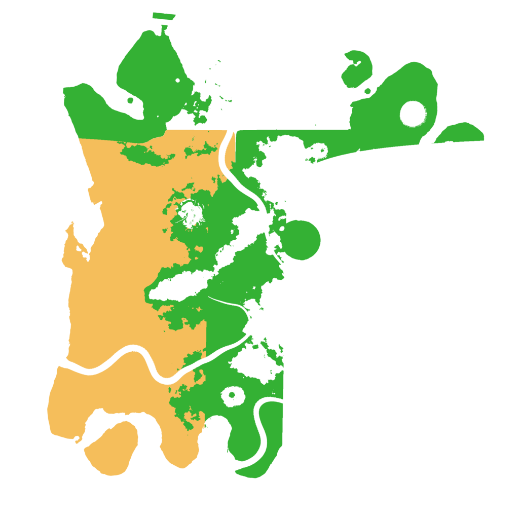 Biome Rust Map: Procedural Map, Size: 3500, Seed: 481982