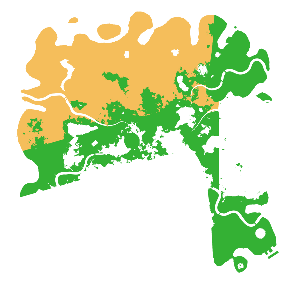 Biome Rust Map: Procedural Map, Size: 5000, Seed: 4676582
