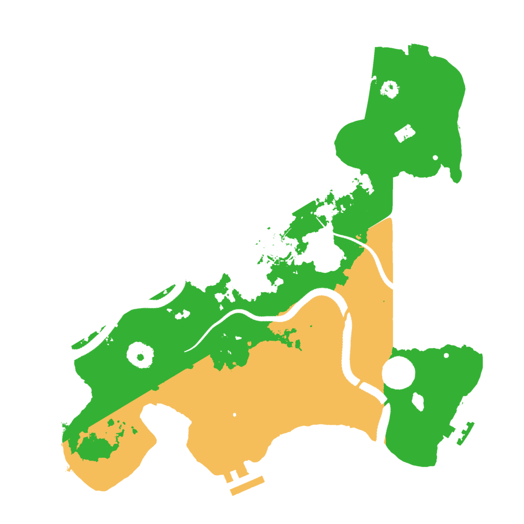 Biome Rust Map: Procedural Map, Size: 3000, Seed: 1617347814