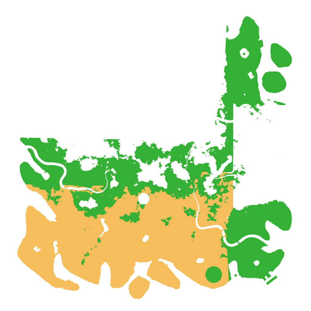 Biome Rust Map: Procedural Map, Size: 5000, Seed: 751105571