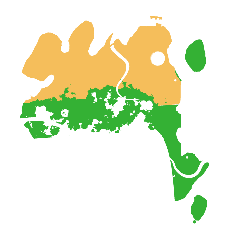 Biome Rust Map: Procedural Map, Size: 3000, Seed: 349439011