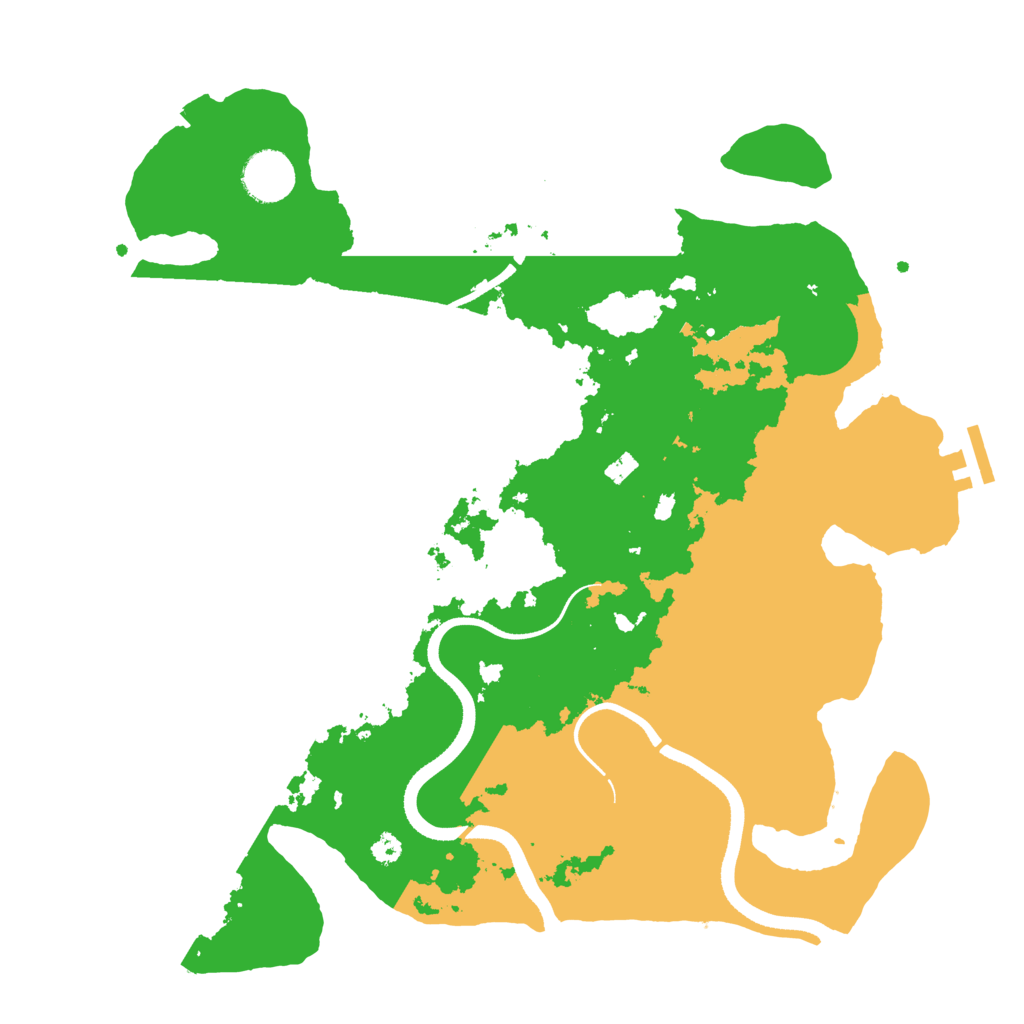 Biome Rust Map: Procedural Map, Size: 3500, Seed: 113614911