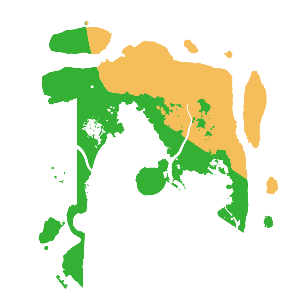 Biome Rust Map: Procedural Map, Size: 3000, Seed: 15245