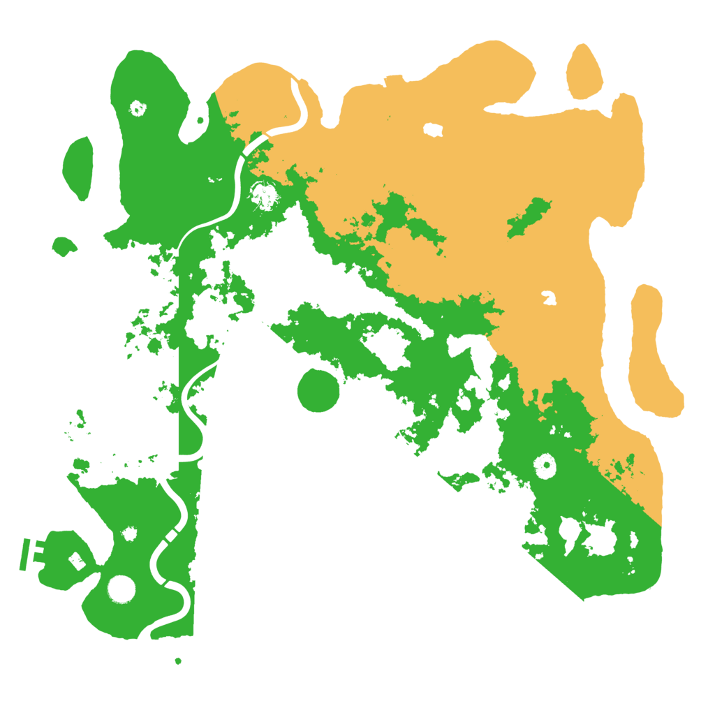 Biome Rust Map: Procedural Map, Size: 4500, Seed: 9181217