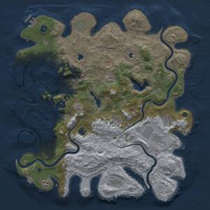 Thumbnail Rust Map: Procedural Map, Size: 4500, Seed: 1669110354, 15 Monuments