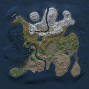 Thumbnail Rust Map: Procedural Map, Size: 2700, Seed: 1785153700, 8 Monuments