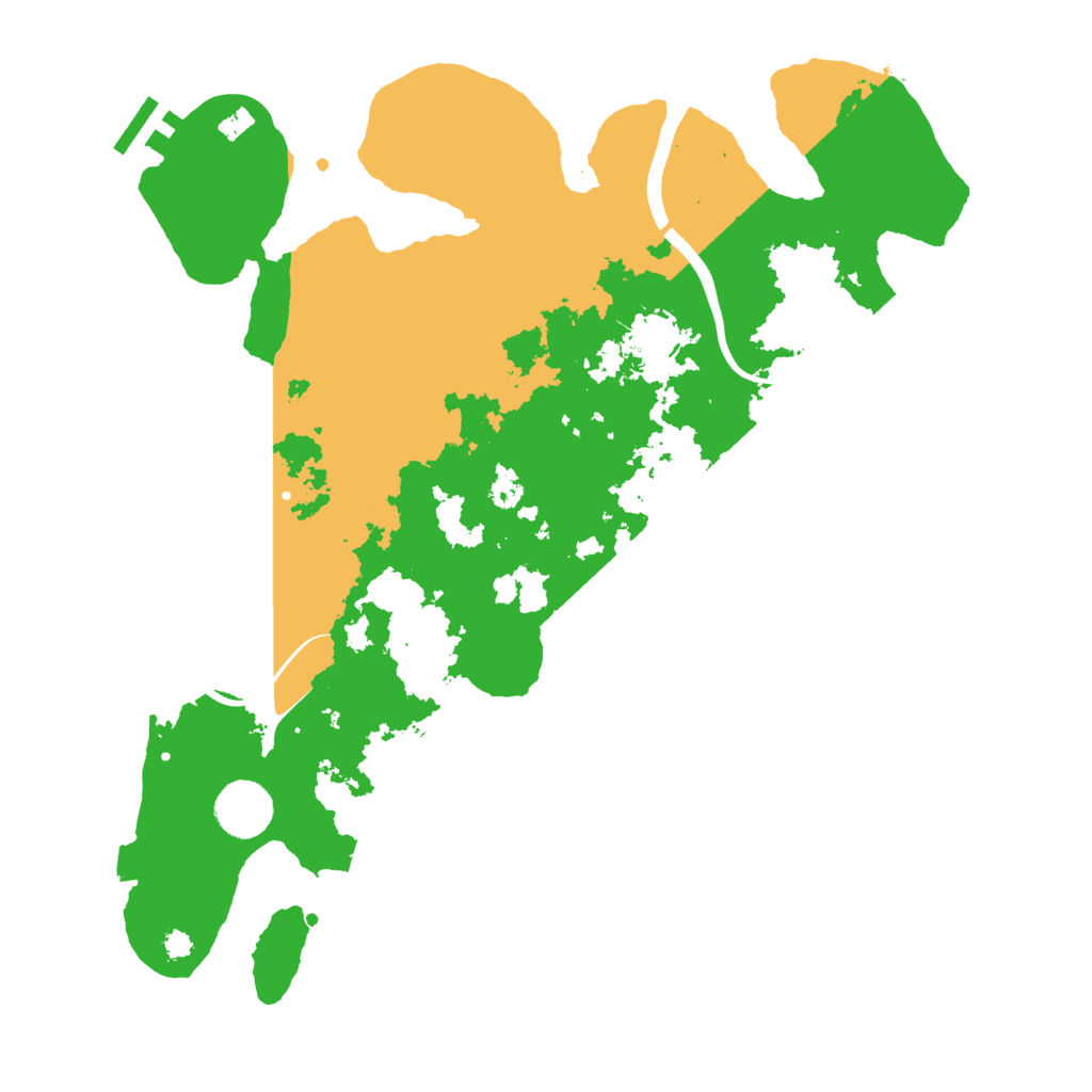 Biome Rust Map: Procedural Map, Size: 3500, Seed: 38863049
