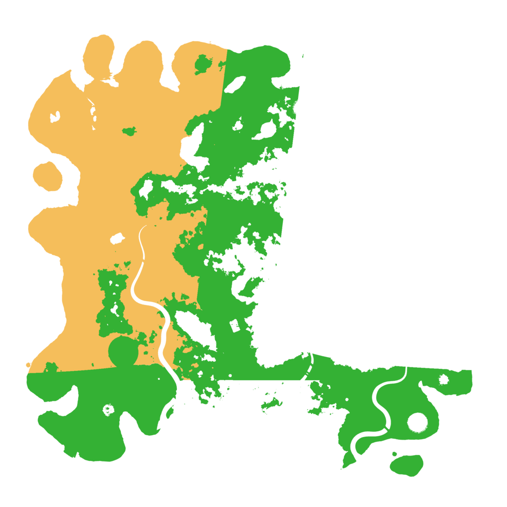 Biome Rust Map: Procedural Map, Size: 4500, Seed: 1283817828