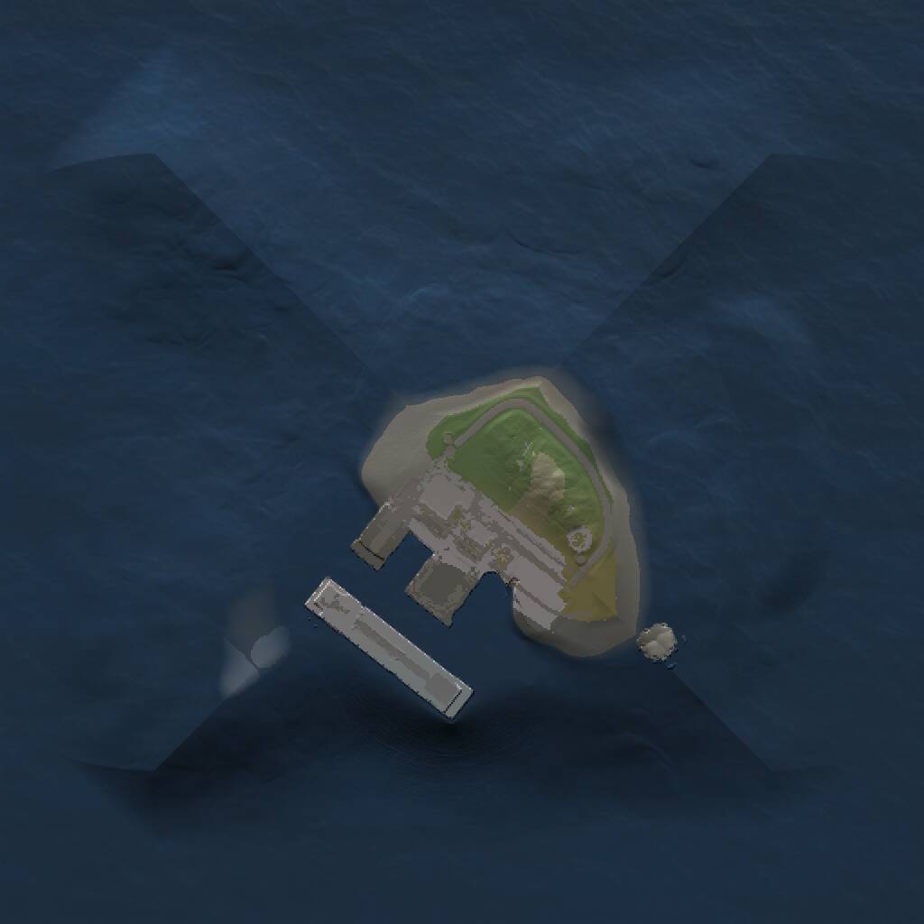 Rust Map: Procedural Map, Size: 1000, Seed: 1995, 2 Monuments