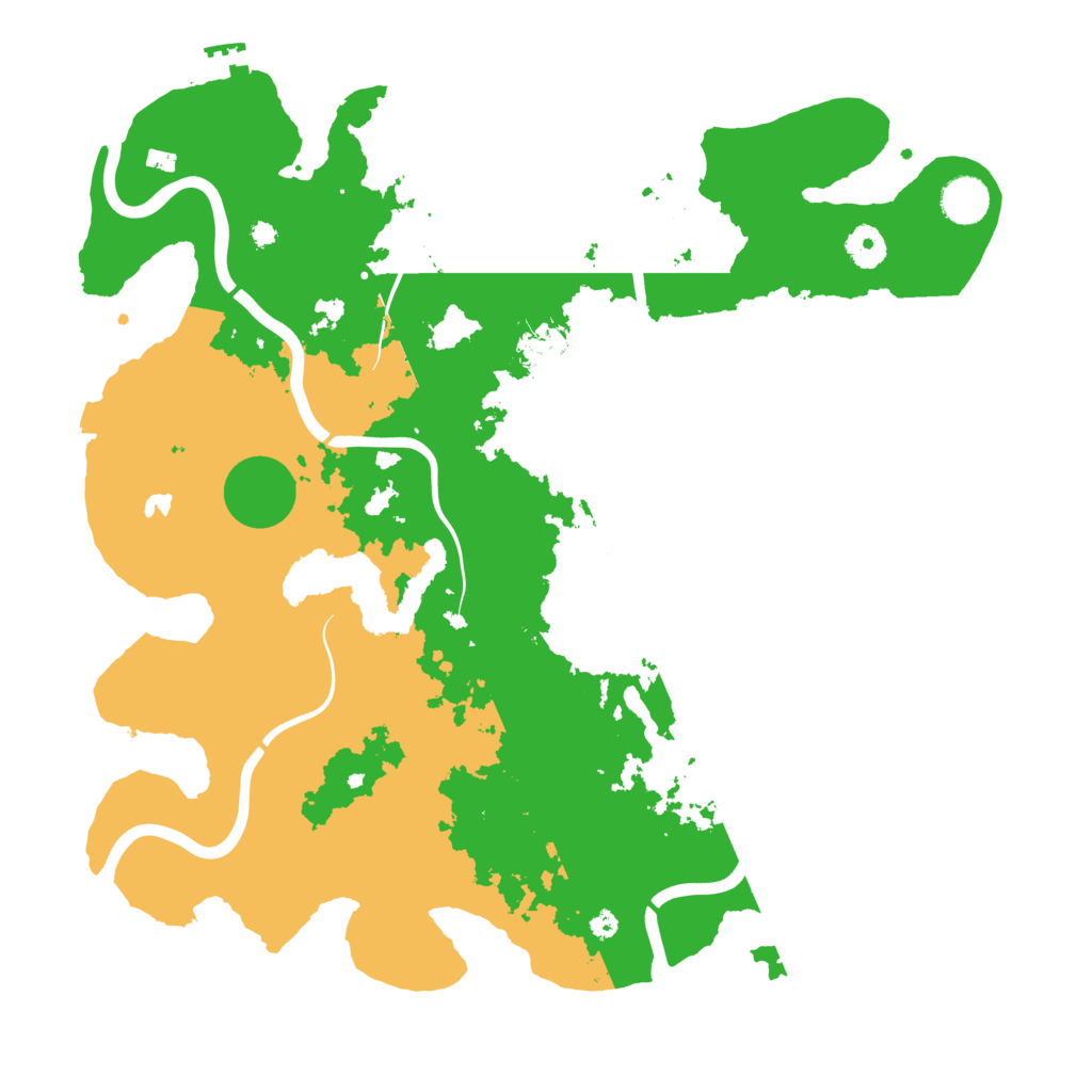 Biome Rust Map: Procedural Map, Size: 4001, Seed: 45996