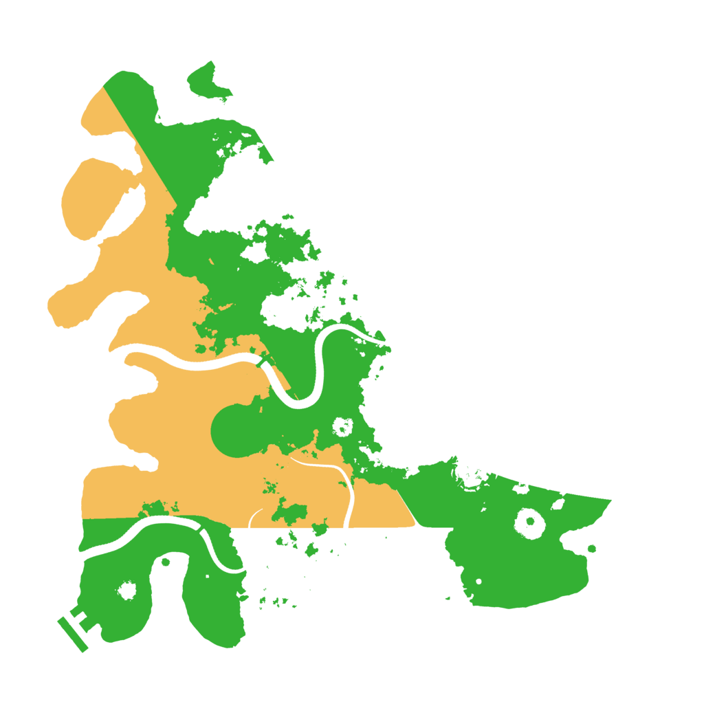 Biome Rust Map: Procedural Map, Size: 3500, Seed: 537335284