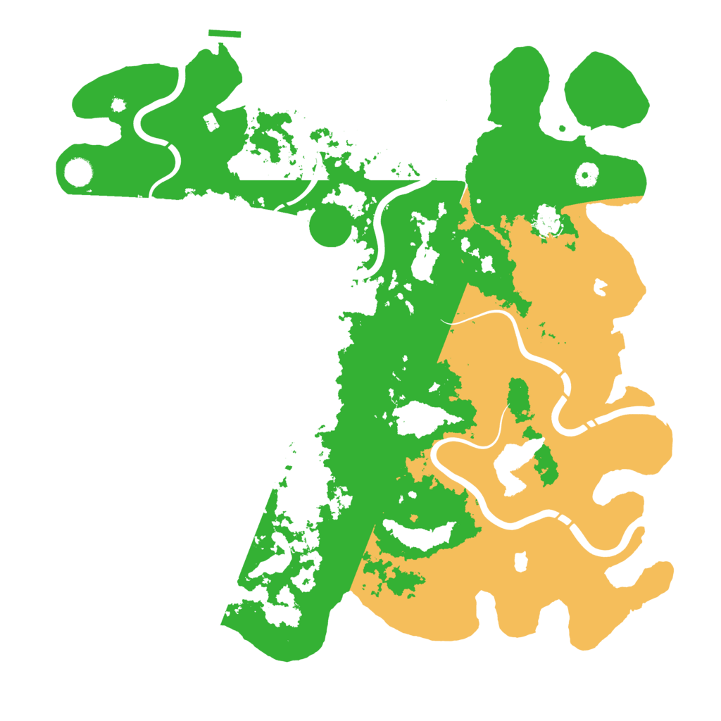 Biome Rust Map: Procedural Map, Size: 4500, Seed: 379391253