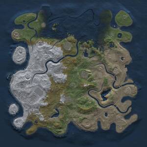 Thumbnail Rust Map: Procedural Map, Size: 4500, Seed: 379391253, 17 Monuments