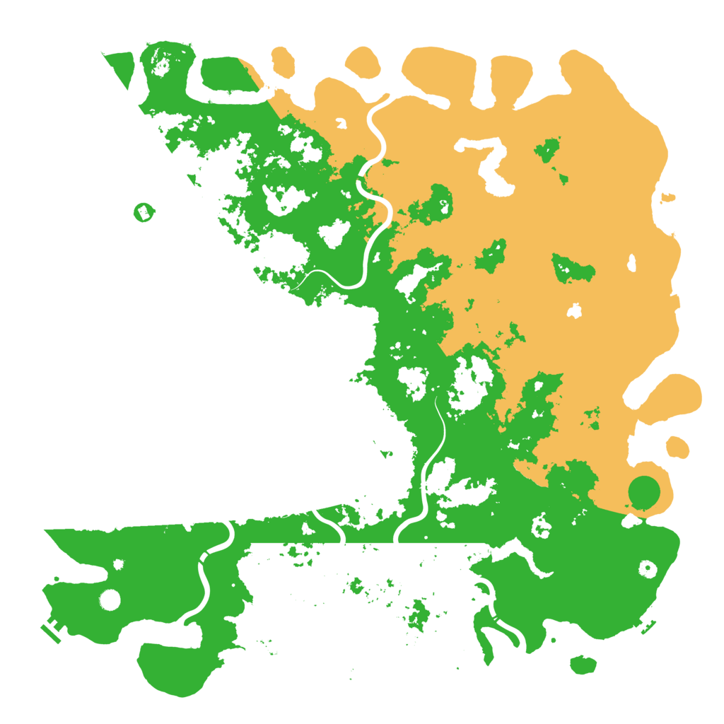 Biome Rust Map: Procedural Map, Size: 6000, Seed: 4197777