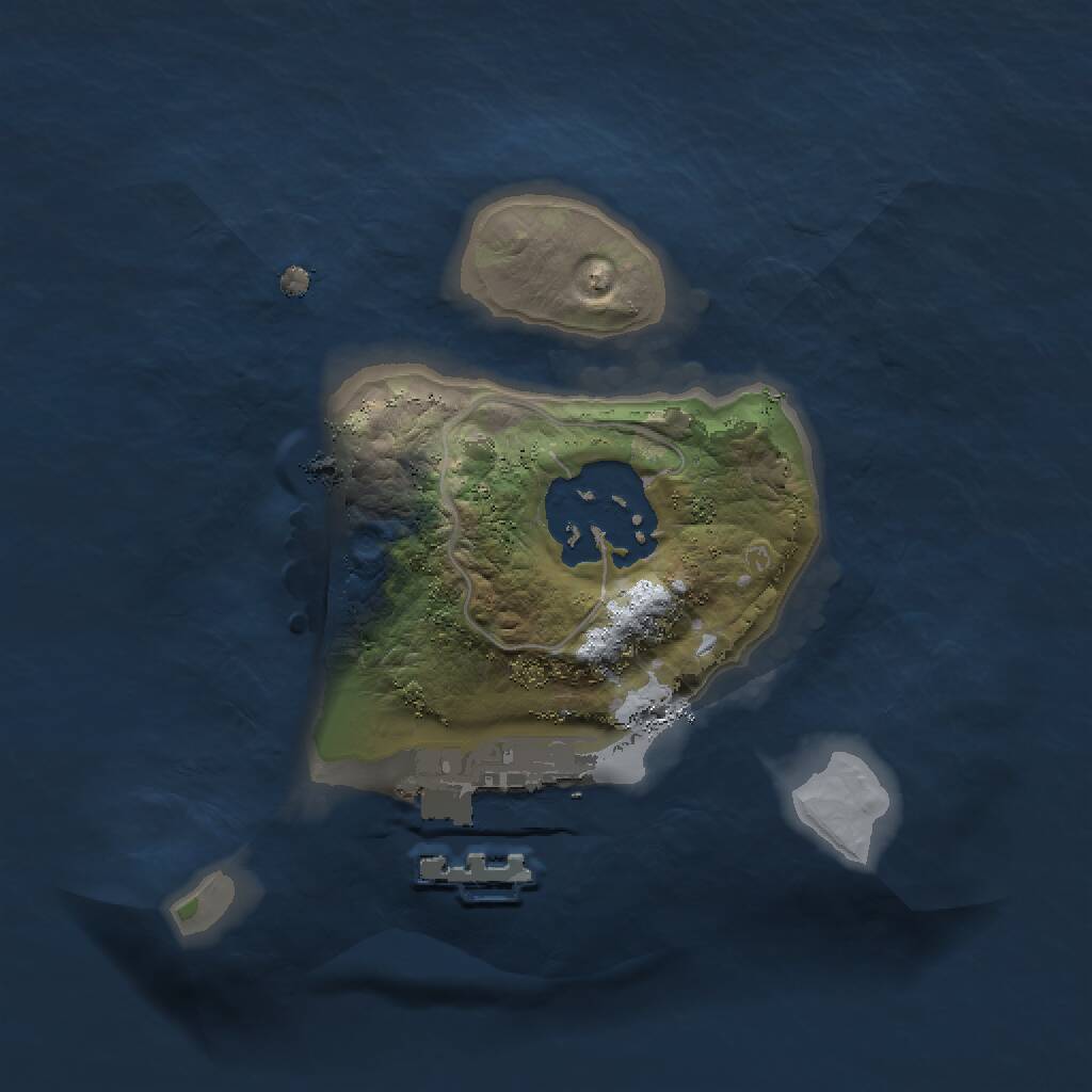 Rust Map: Procedural Map, Size: 1500, Seed: 605513836, 3 Monuments