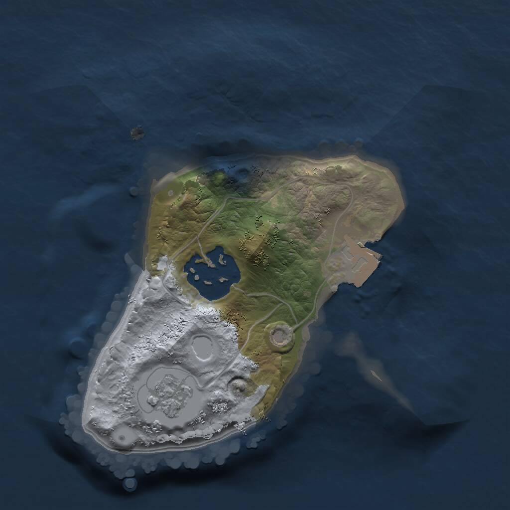 Rust Map: Procedural Map, Size: 1500, Seed: 581954008, 3 Monuments