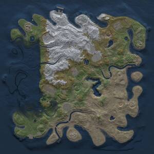 Thumbnail Rust Map: Procedural Map, Size: 4250, Seed: 1139860564, 16 Monuments